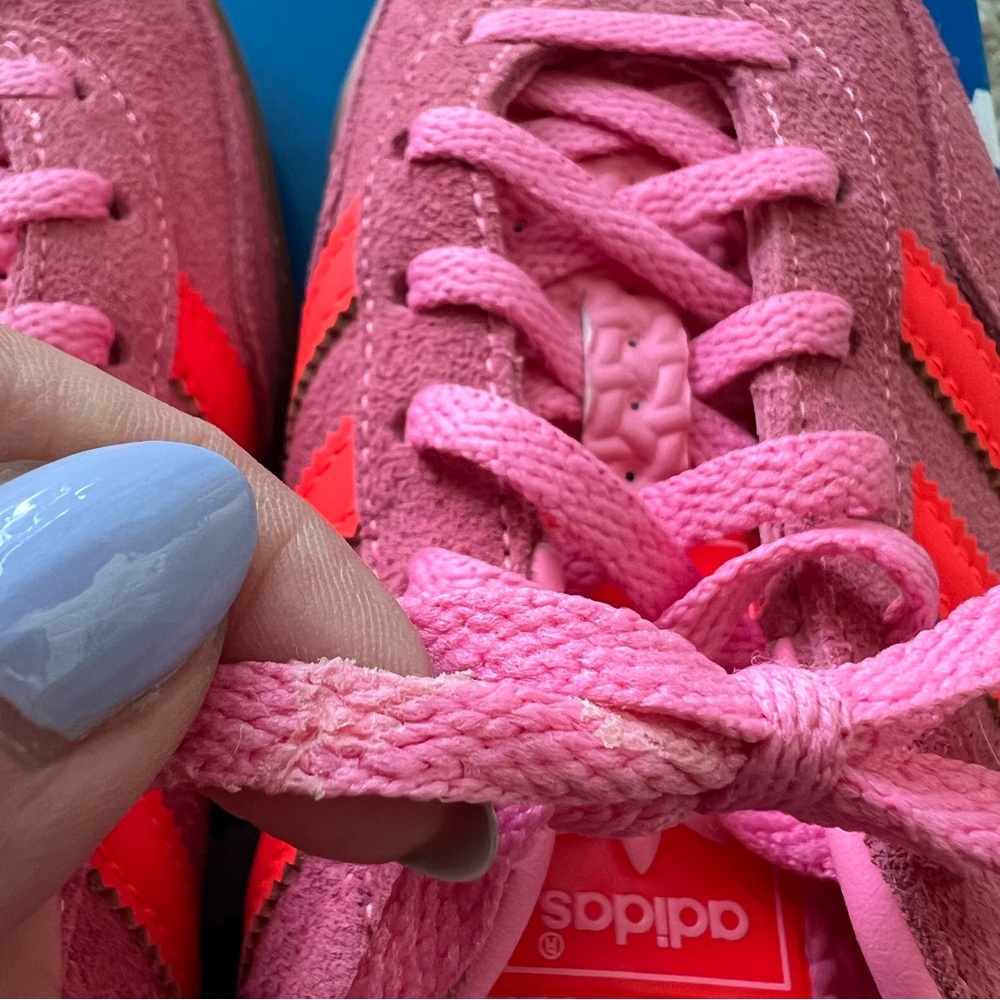 Adidas Women’s Gazelle Indoor Beam Pink Solar Red - Picture 9 of 9